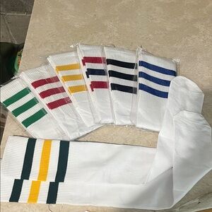 Striped Athletic Socks - Multi-Color Pack